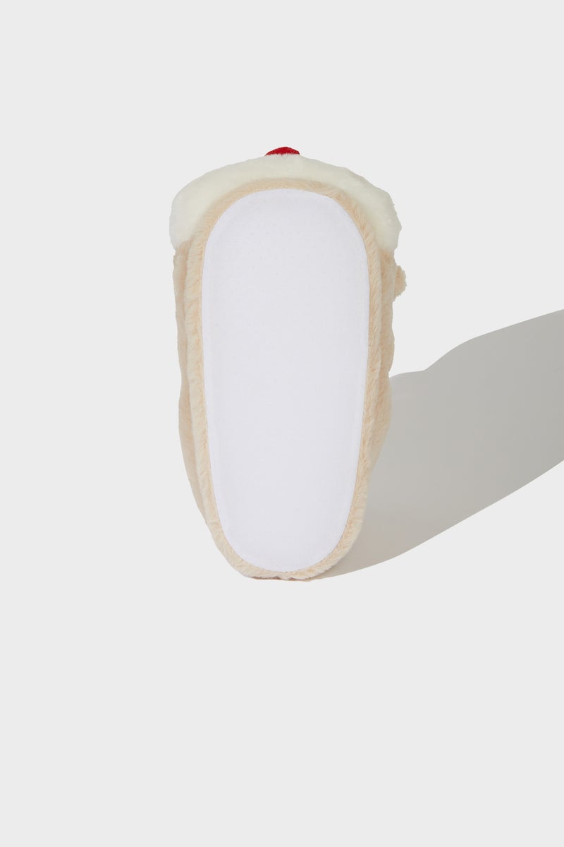 DeFacto Brown Girl Girl Flat Sole Christmas Home Slippers Casual - Image 4